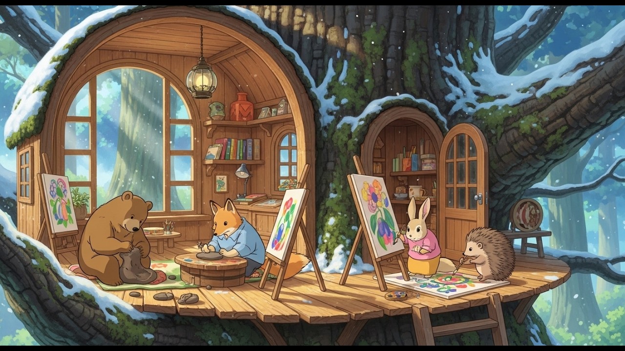 [Ghibli Piano] Relaxing Study & Focus Music – A Quiet Drawing Afternoon