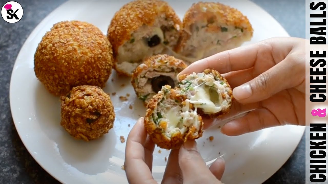 MeatBalls Recipe | Chicken Cheese Balls | Cheese Stuffed Chicken Meatballs Recipe at Home