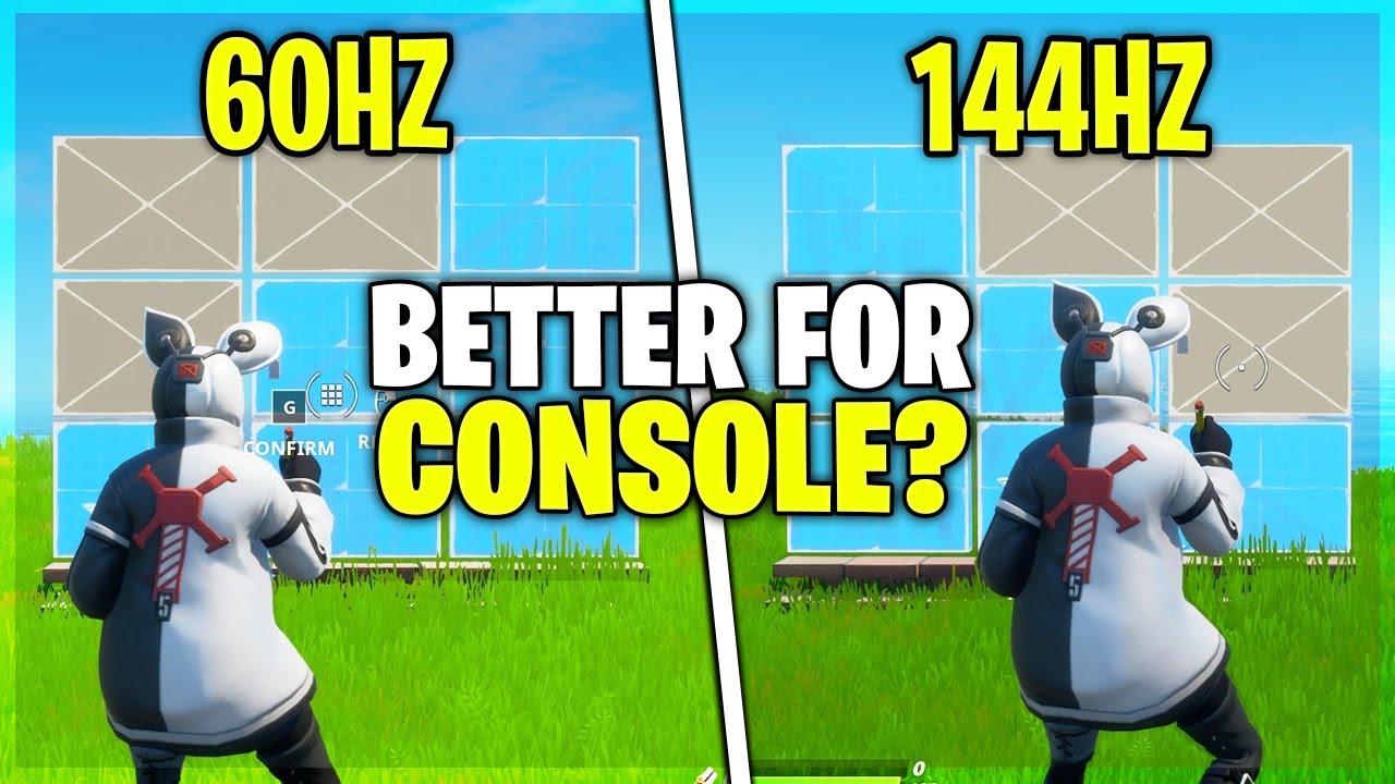 What's Better Gaming Monitor VS TV For Console? (144Hz VS 60Hz) - Fortnite Chapter 2