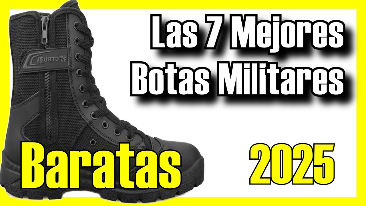 🪖🫡  7 MEJORES Botas Militares BUENAS y BARATAS de Amazon [2025]✅[Calidad/Precio] T&aacute;cticas Econ&oacute;micas