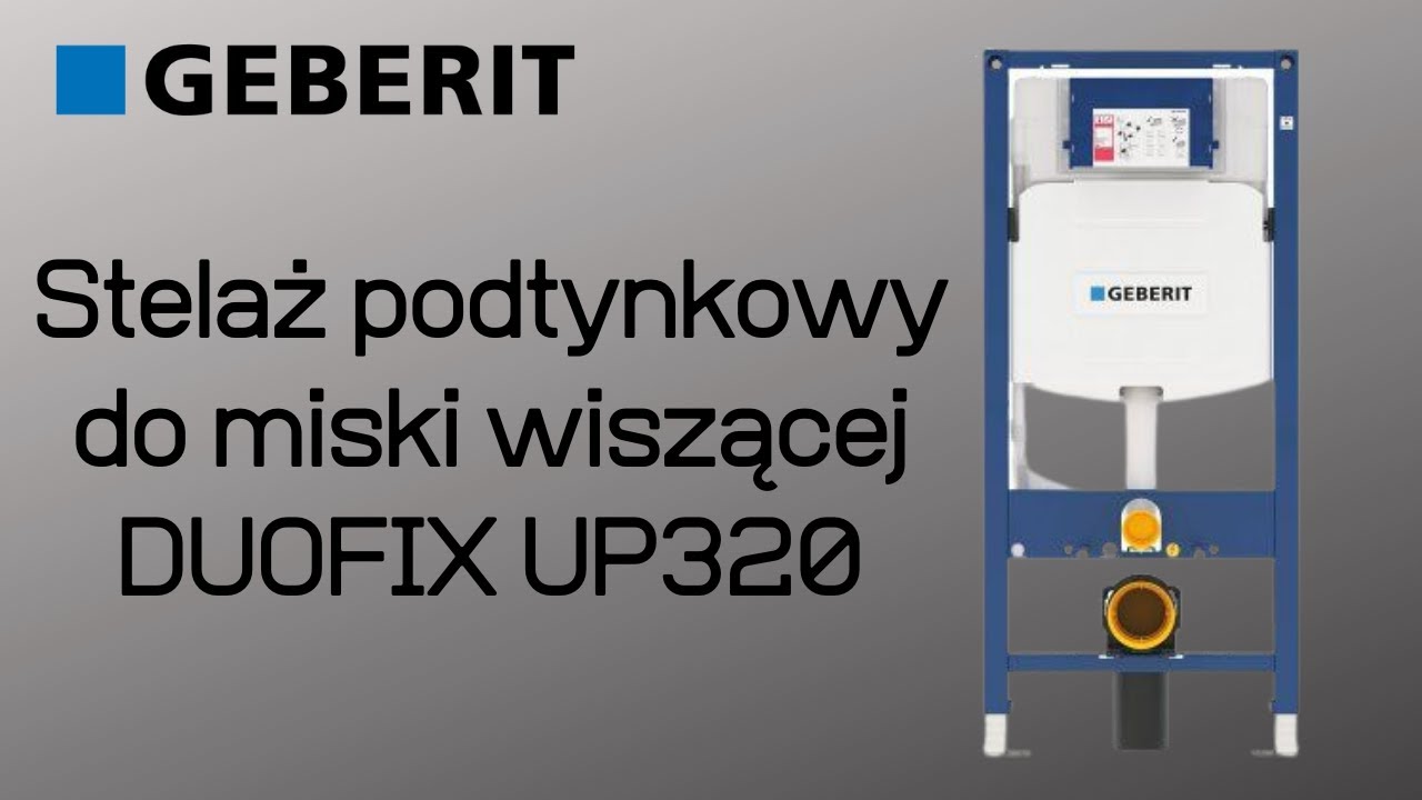 Stelaż podtynkowy do miski wiszącej GEBERIT Duofix UP320 (MONTAŻ)