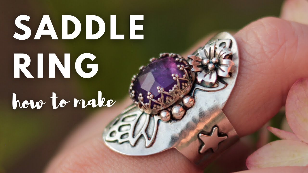 The EASIEST WAY! How to make a SADDLE ring | Silversmithing ring making tutorial