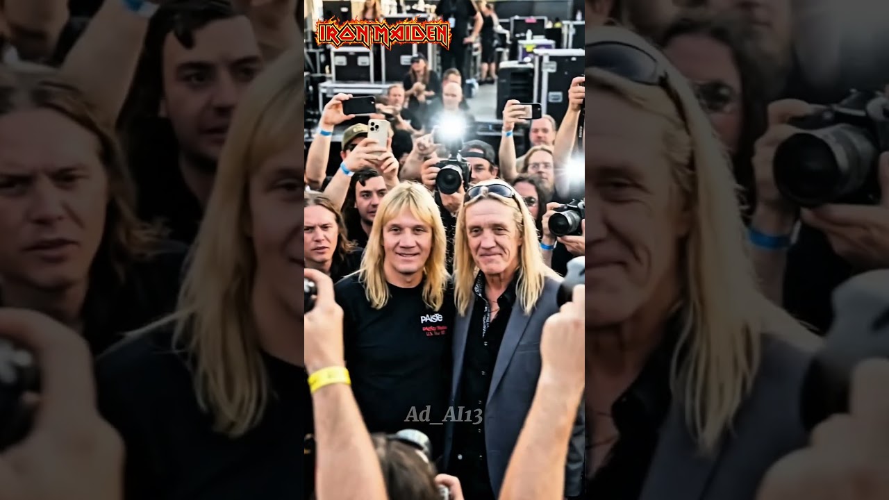Then and Now: Iron Maiden &mdash; Decades of Metal, One Legendary Journey#aiart#heavymetal#music#nostalgia