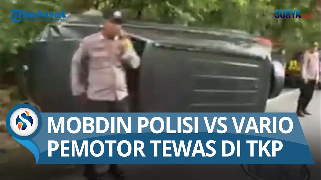 Mobil Dinas Polisi Suzuki Grand Vitara Vs Honda Vario di Bangkalan, Pemotor Tewas di TKP