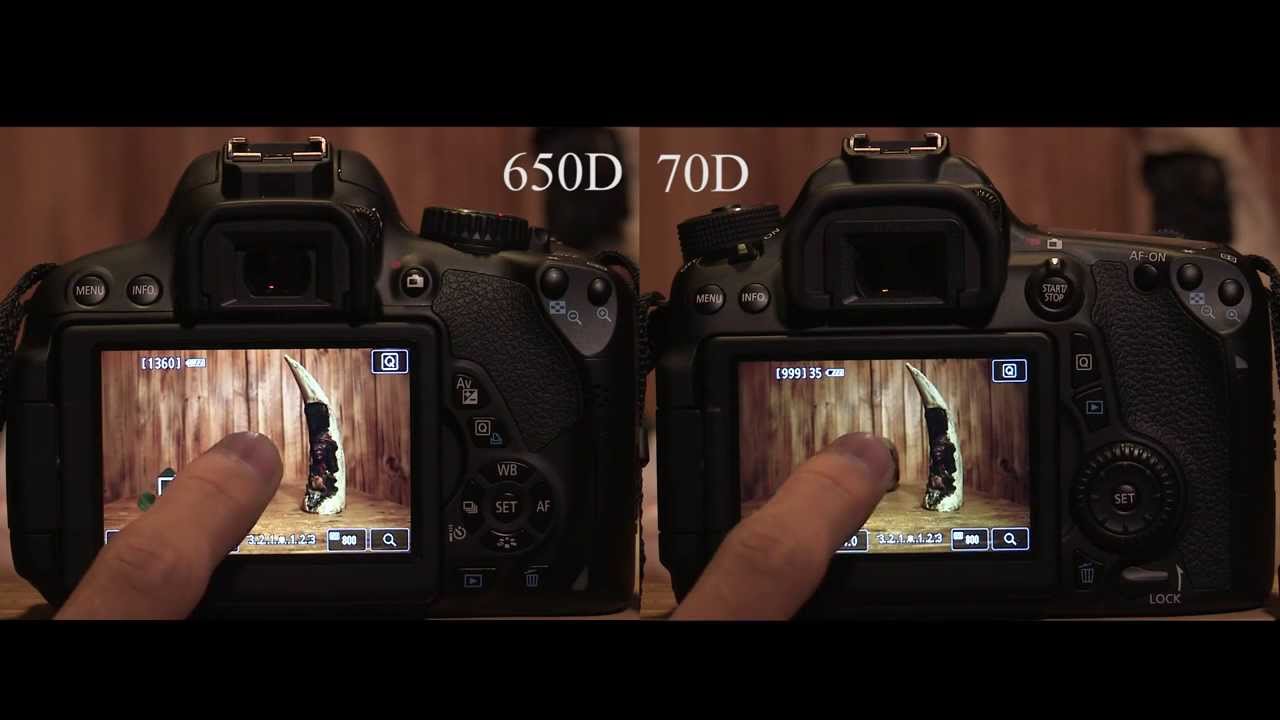 Canon 70D, 650D Live View Focus Test