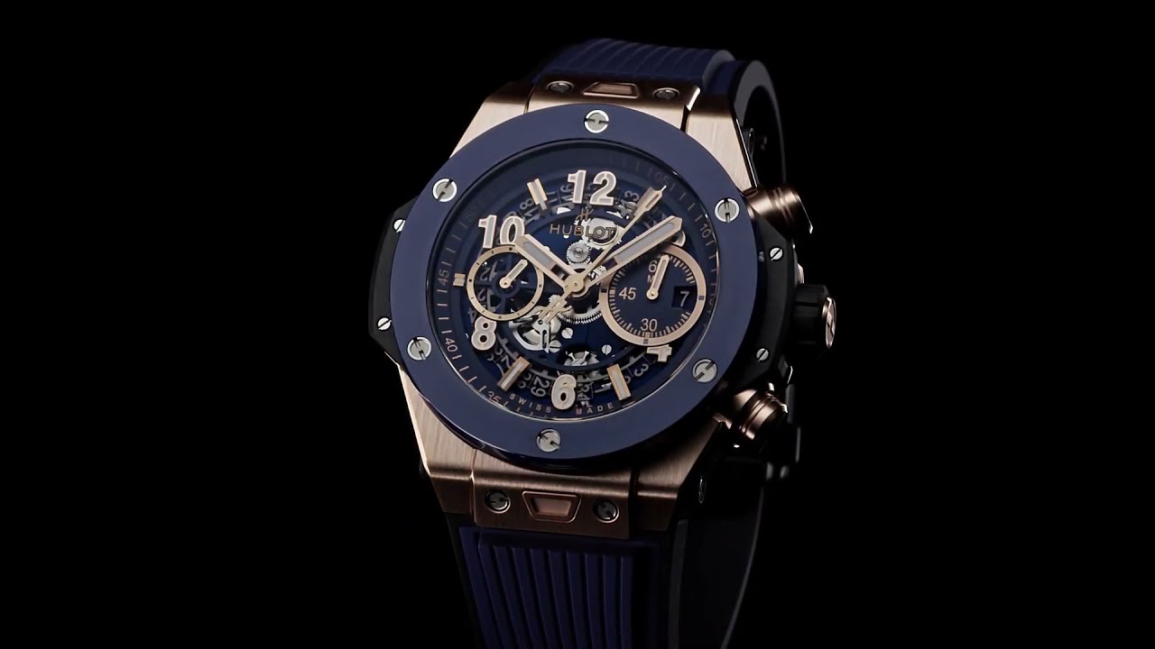 HUBLOT BIG BANG UNICO KING GOLD BLUE CERAMIC 44MM