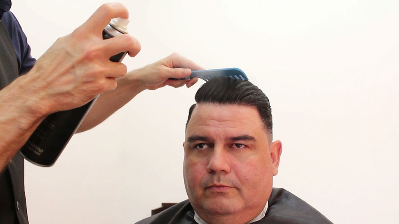 Old School Razor Part Men's Haircut