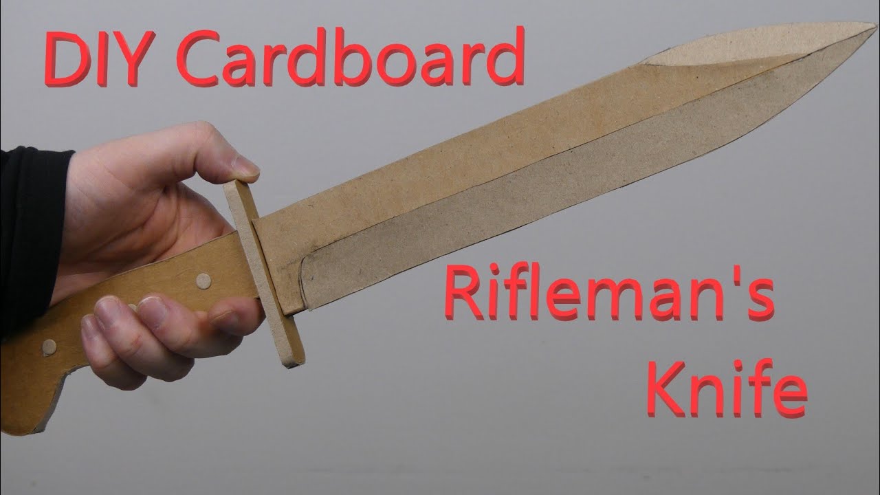 How to Make a DIY Cardboard Rifleman's Knife