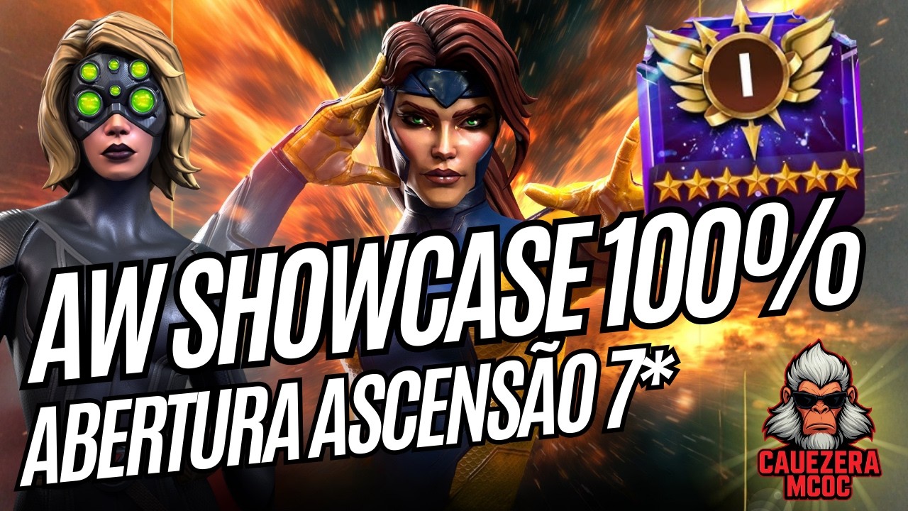 AW SHOWCASE 100% + ABERTURA DA ASCENSÃO DE 7* | Marvel Contest of Champions