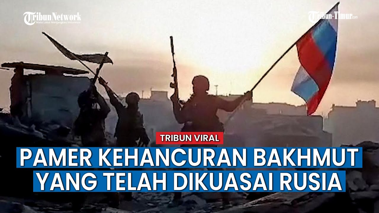 Militan DPR Kunjungi dan Pamer Kehancuran Bakhmut yang Telah Dikuasai Rusia