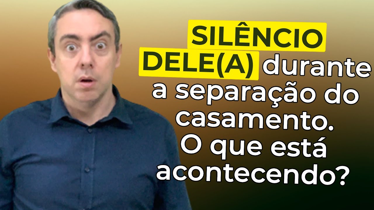 Silêncio do/a ex cônjuge. Como reverter a separação se ele/a não fala nada comigo