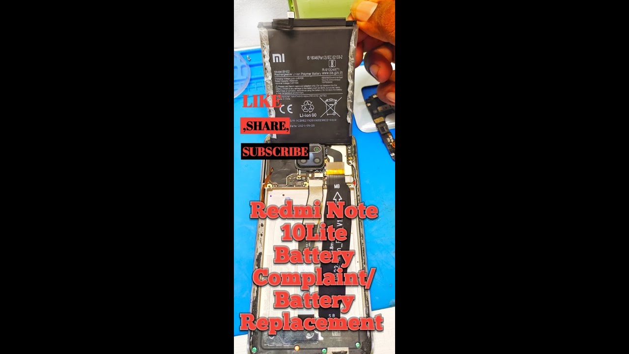 Redmi note 10 lite  Battery  Replacement