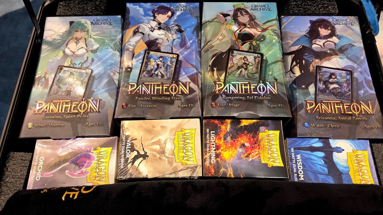 ALL 4 PANTHEON DECKS Opening! Grand Archive TCG