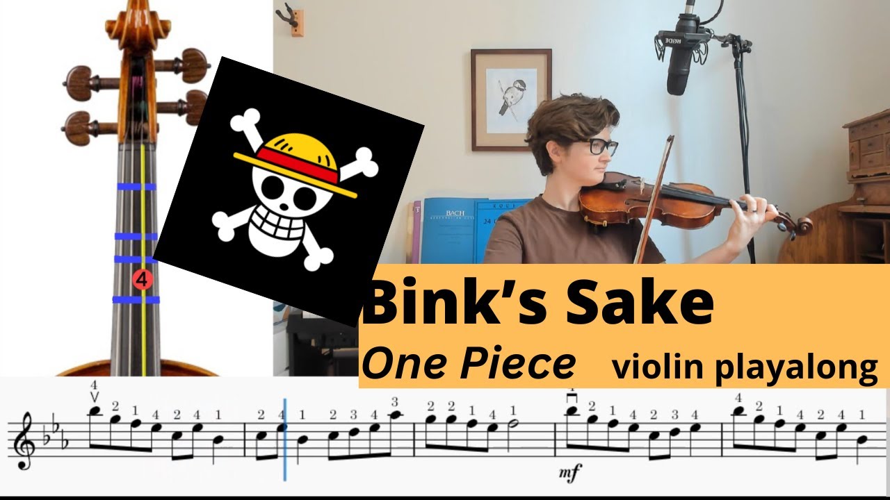 Bink's Sake violin play-along (from One Piece)