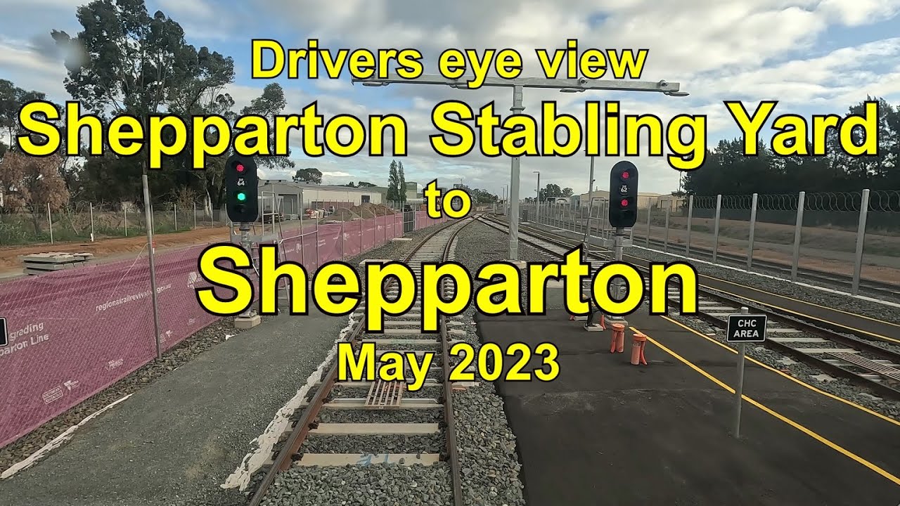 Drivers eye view, Shepparton Stabling Yard to Shepparton Station