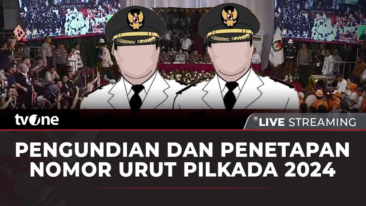 [BREAKING NEWS] Pengundian Nomor Urut Pilkada Serentak 2024  | tvOne