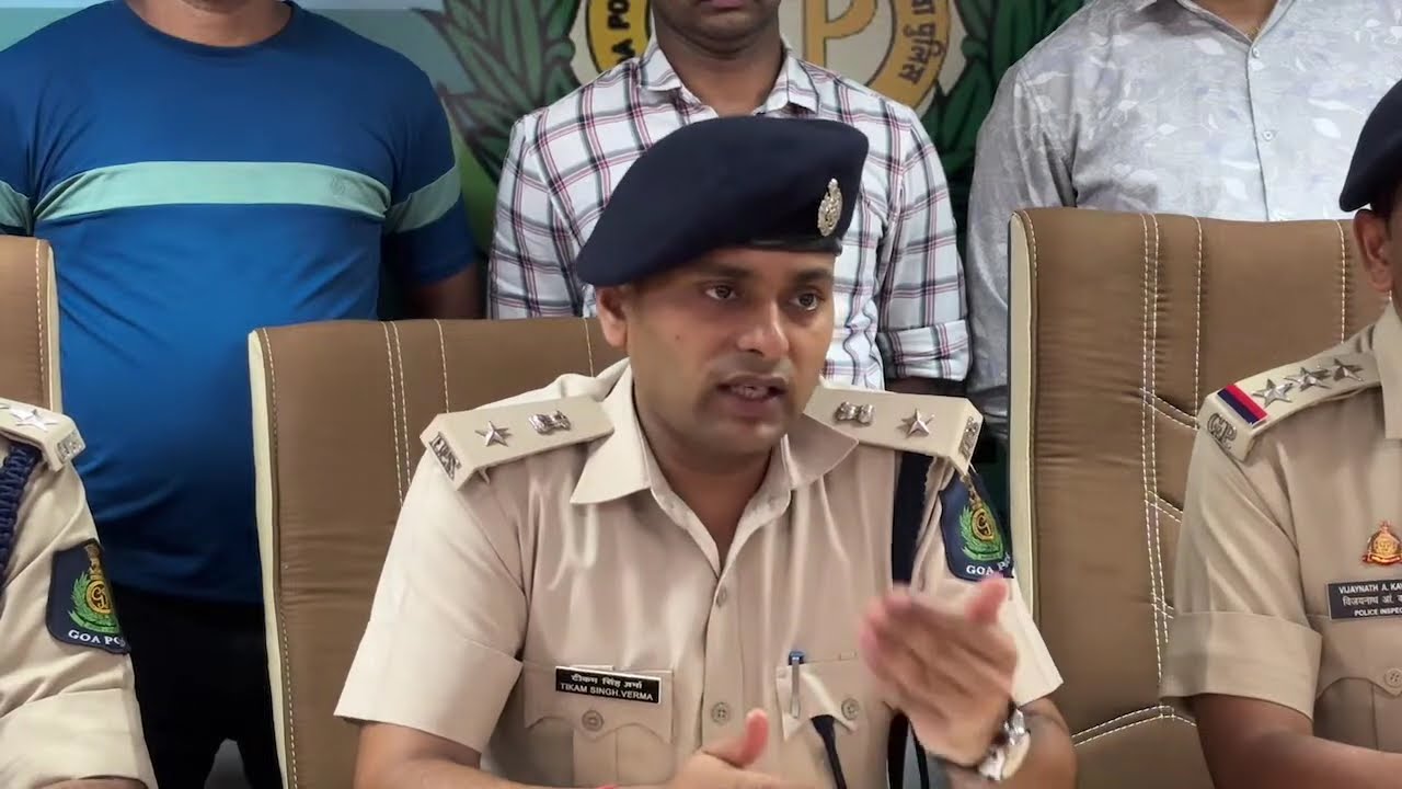 HiveJaw #Live | PC | SP Tikam Singh Verma adresses the press on Abduction and Murder cases in #Ponda