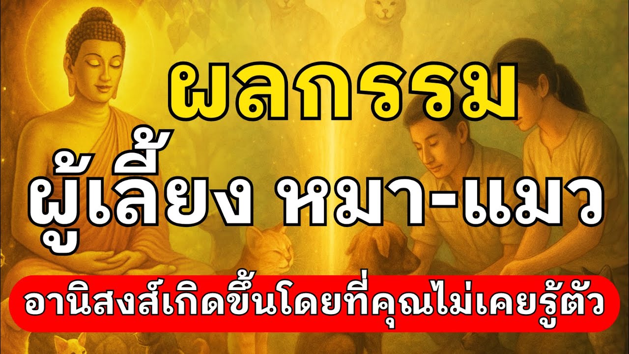 ผลกรรมผู้เลี้ยงหมา-แมว | อานิสงส์เกิดขึ้นโดยที่คุณไม่เคยรู้ตัว