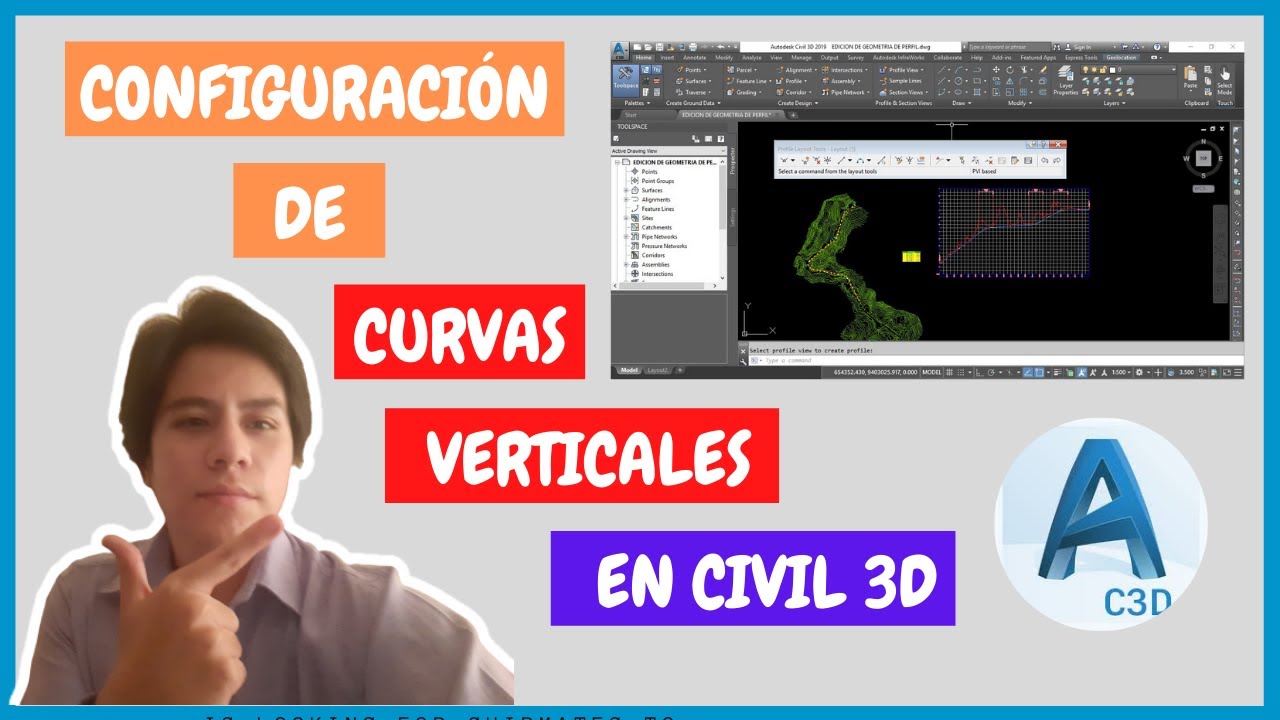 CONFIGURACION DE ALINEAMIENTO VERTICAL EN CIVIL 3D [2023] CAP. 31👷🏻💯