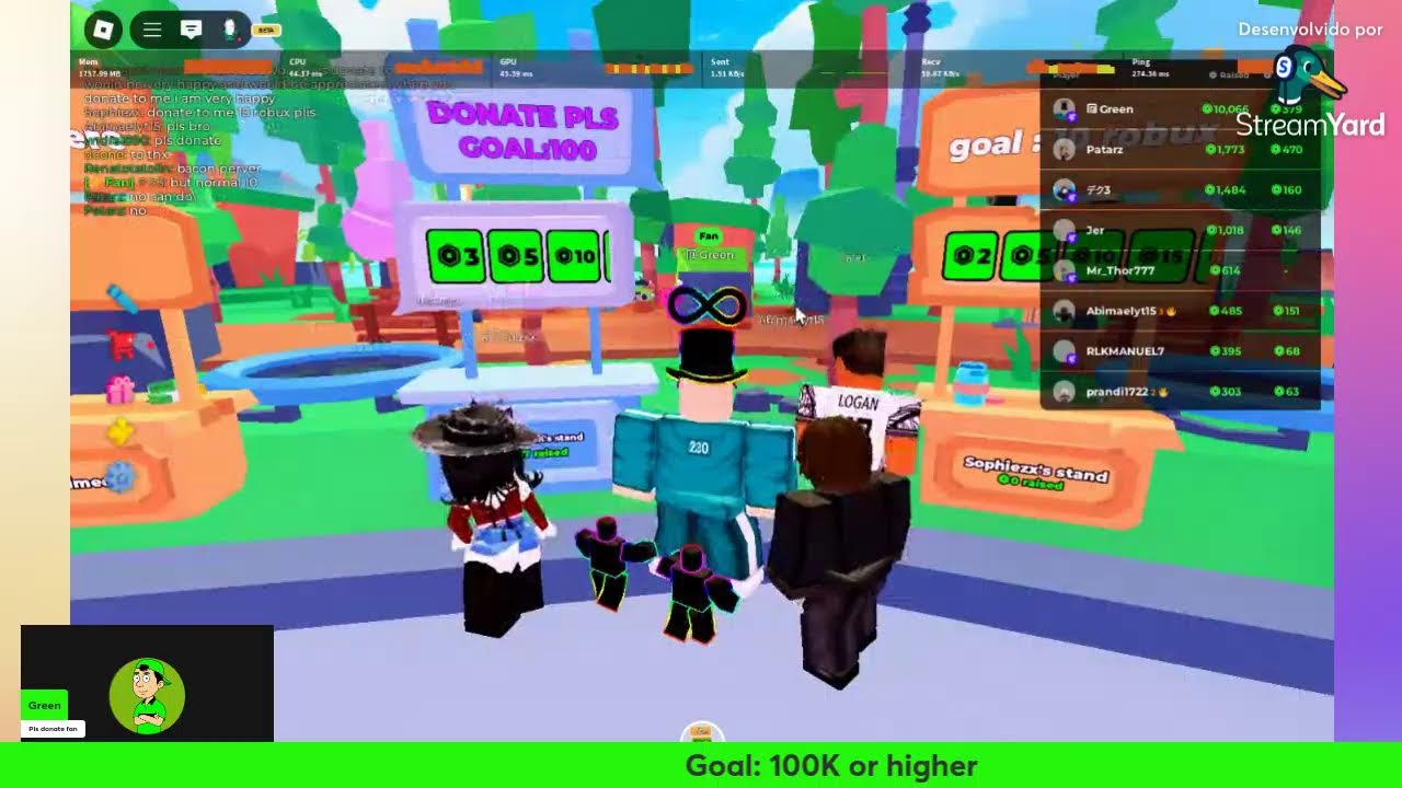 Green's Live stream 1