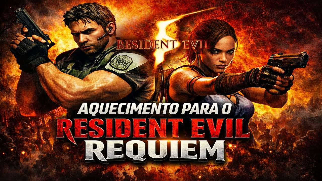 Aquecimento para Resident Evil Requiem | Resident Evil 5 AO VIVO (Coop) - Episódio 2