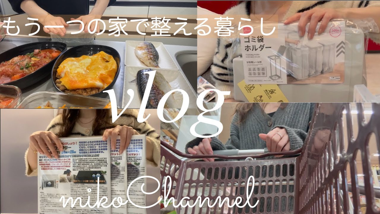 【主婦vlog】映えより健康🌿スーパー買い物から収納・作り置きで平日準備・DAISO＆Seria購入品紹介・もう一つの家で暮らし整える