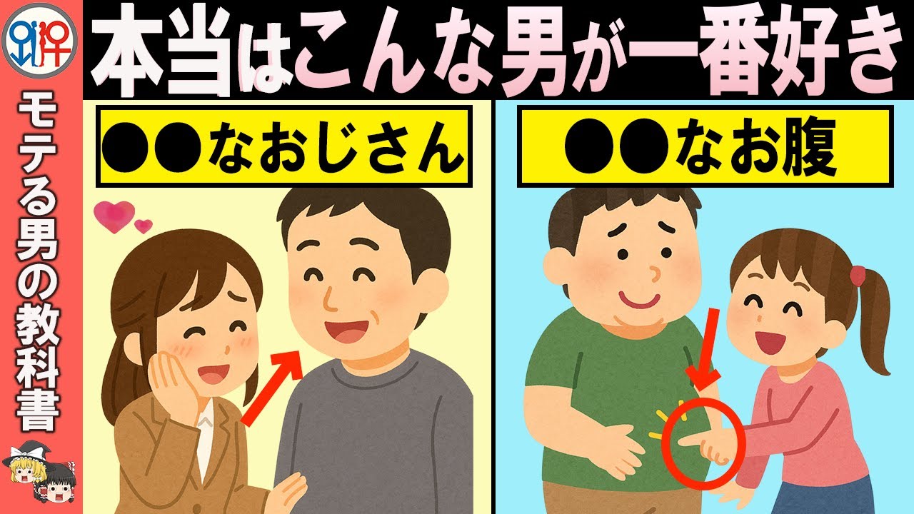 勘違いしてない？女性に一番モテてるのはこんな男【恋愛心理学/恋愛雑学/ゆっくり解説】