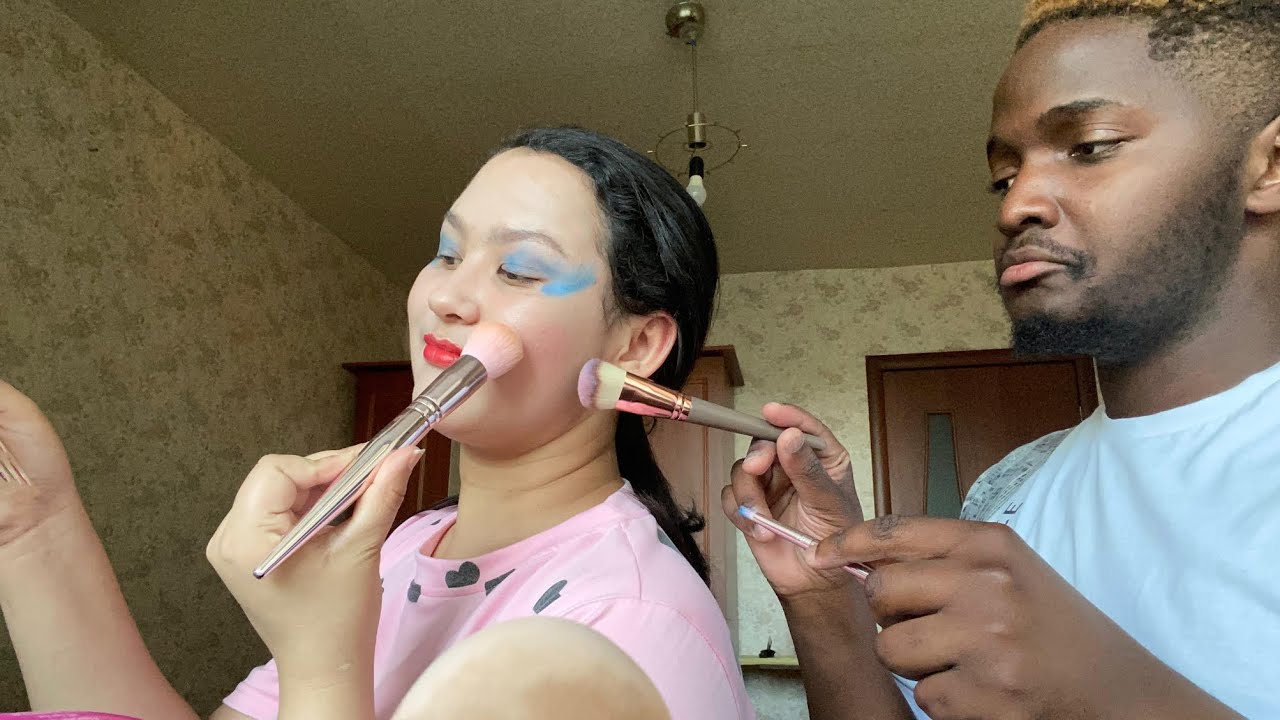 Asmr - My bestie did my makeup and hair // Relaxing first time makeup application /#makeupartist