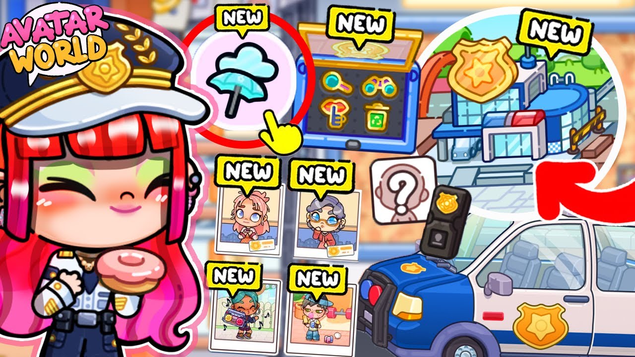 POLIZEI STATION & WETTER EINSTELLEN in AVATAR WORLD 🌧️ NEUES UPDATE SECRETS