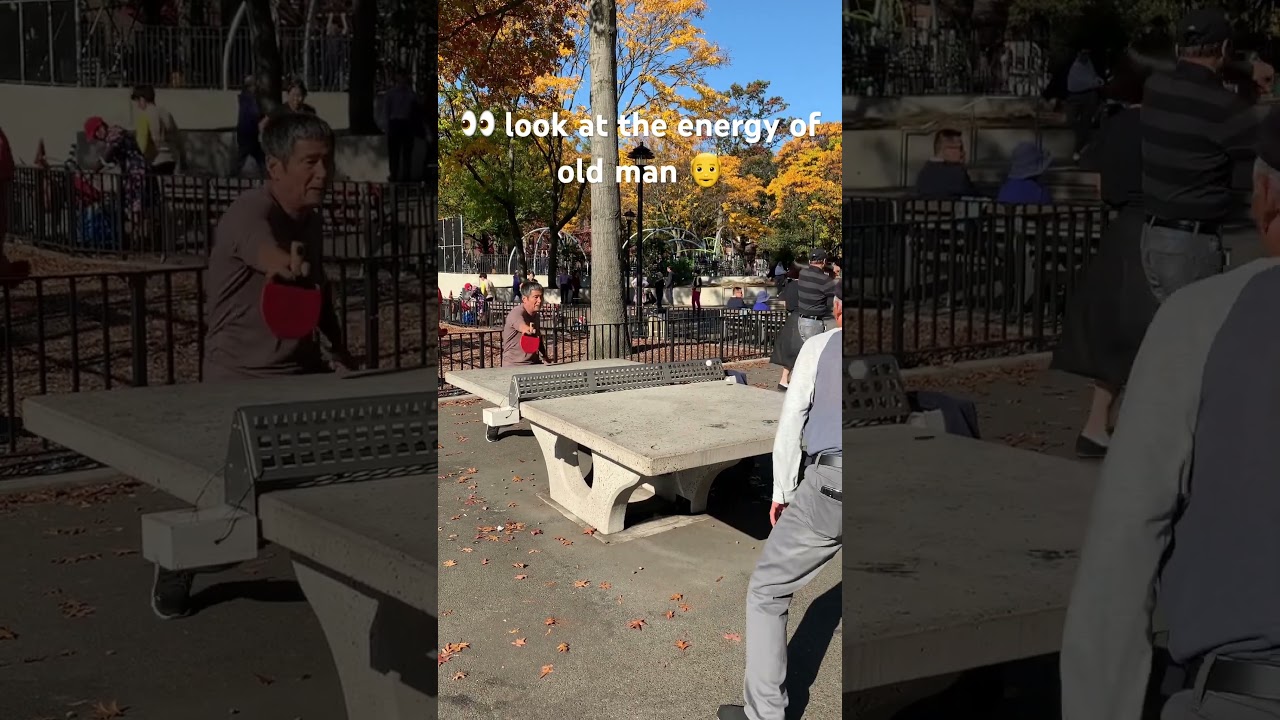 The old man always spin the ball #tabletennis #newyork #youtubeshorts