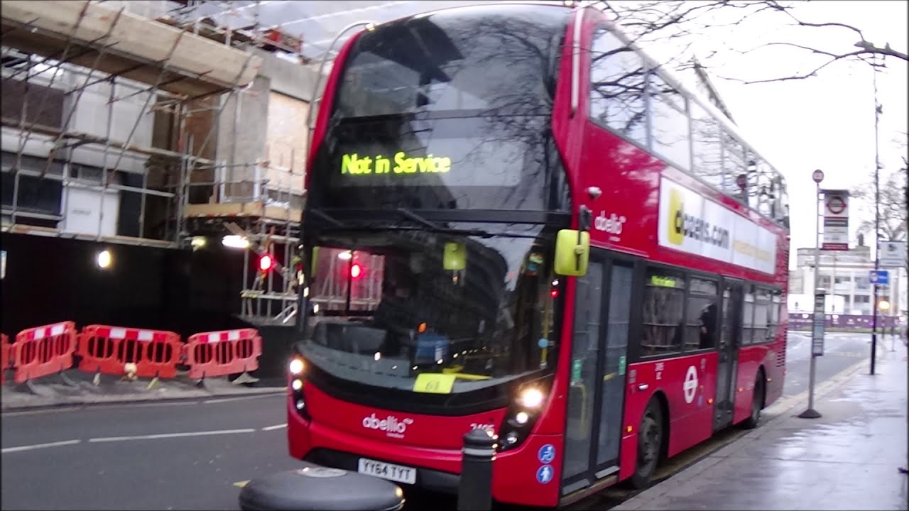 Full Route Visual | Abellio London Route 109: Croydon, Katharine Street - Brixton | 2495 (YY64TYT)
