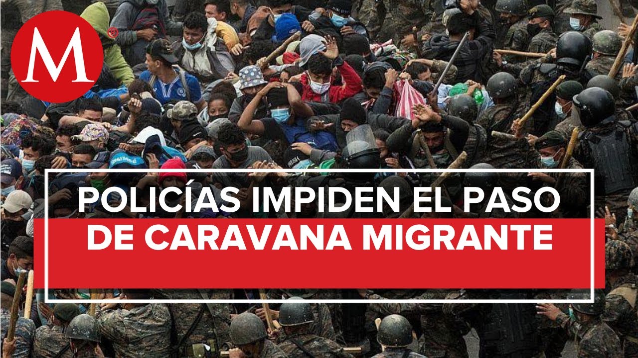 Guatemala vuelve a disolver caravana de migrantes con uso de la fuerza