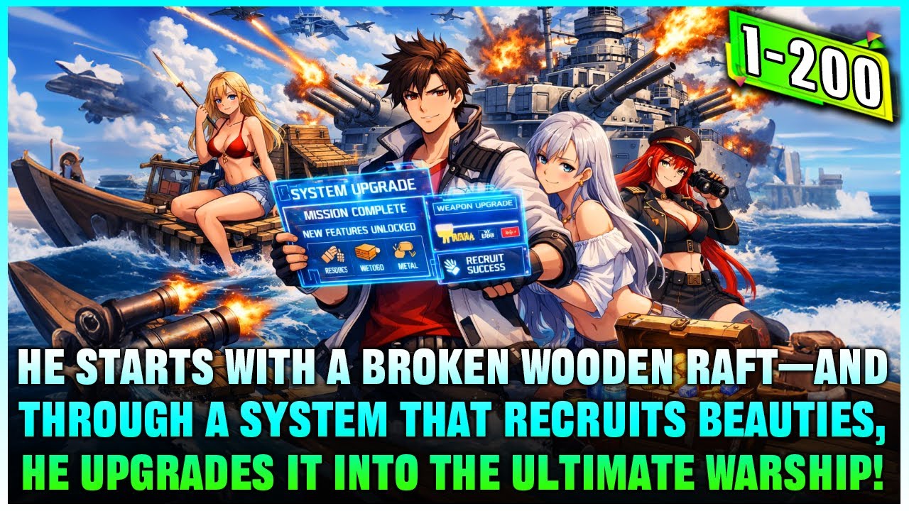 Ocean Survival: He Awakens SSS-Level Talent, Sheltering Beauties to Upgrade a Raft into Battleship!