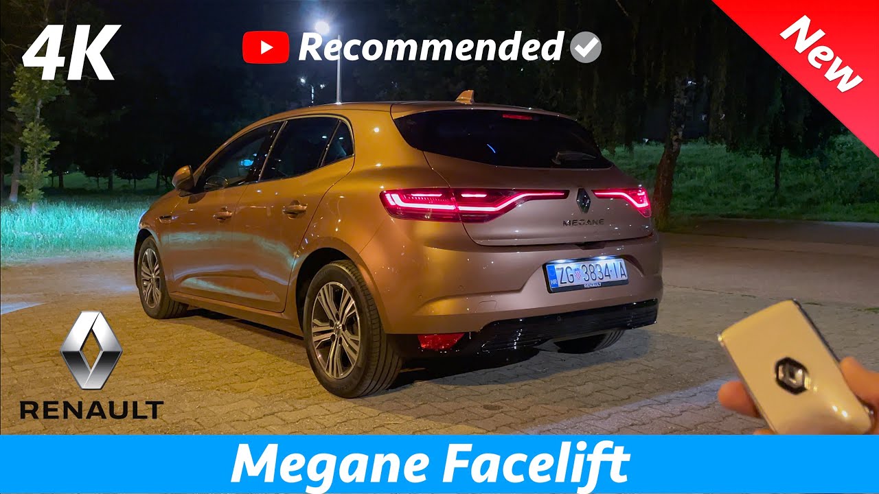 Renault Megane (Facelift) 2021 - Ночной обзор в 4K | Экстерьер - Интерьер - Окружающее освещение