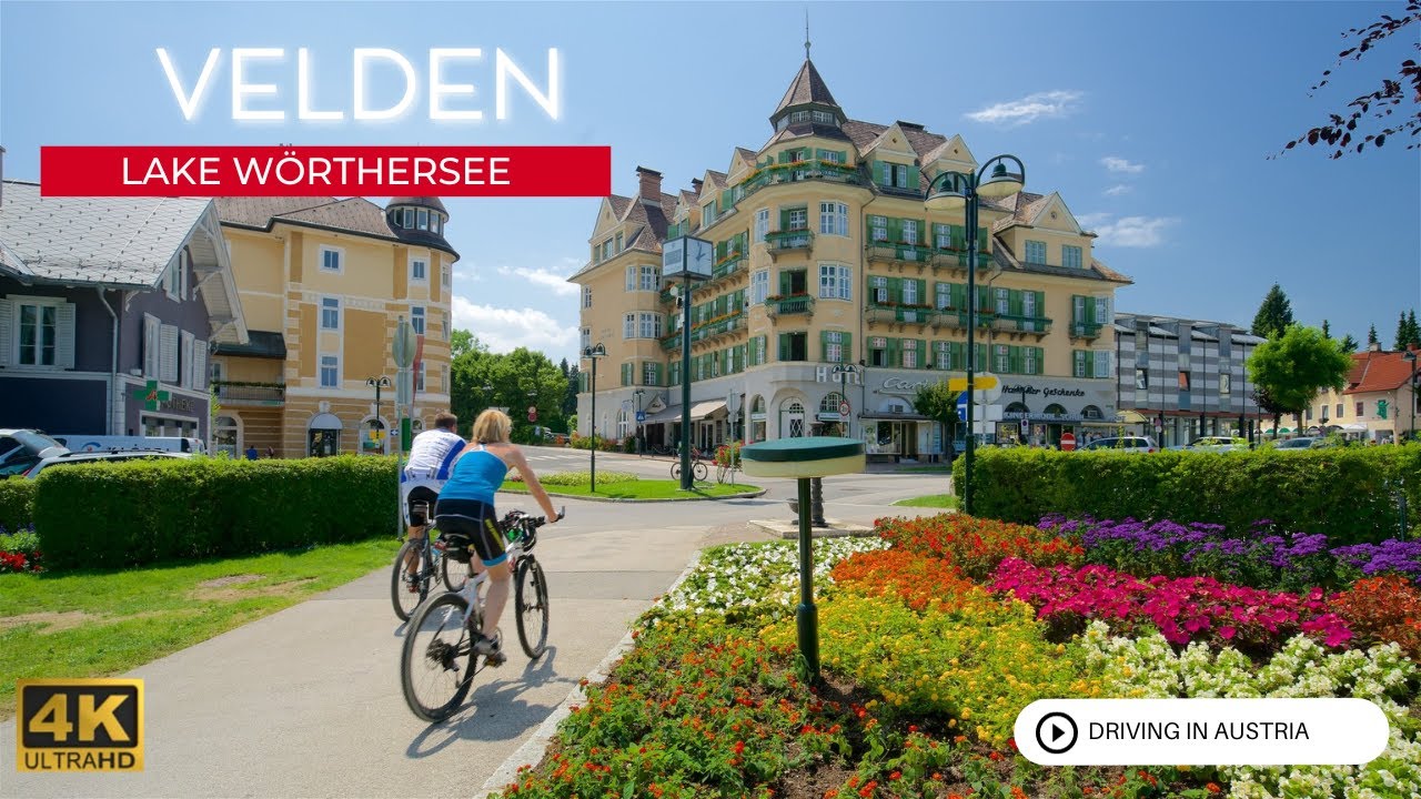 Driving Tour through the idyllic town of Velden @ Lake Wörthersee 🇦🇹 (4K)
