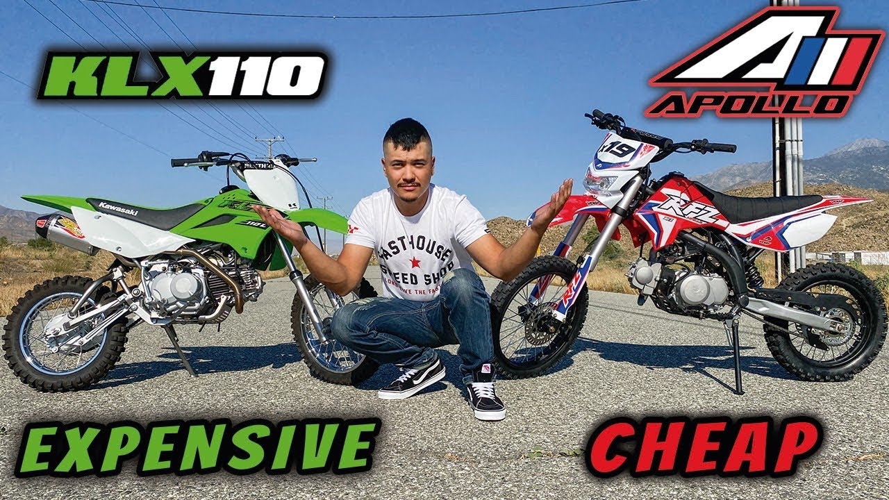 KLX 110L против APOLLO X19 125 (ДЕШЕВО ПРОТИВ ДОРОГО)