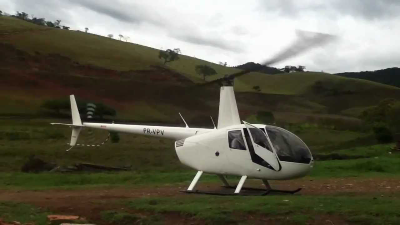 R44 - Decolagem de Itajubá, MG
