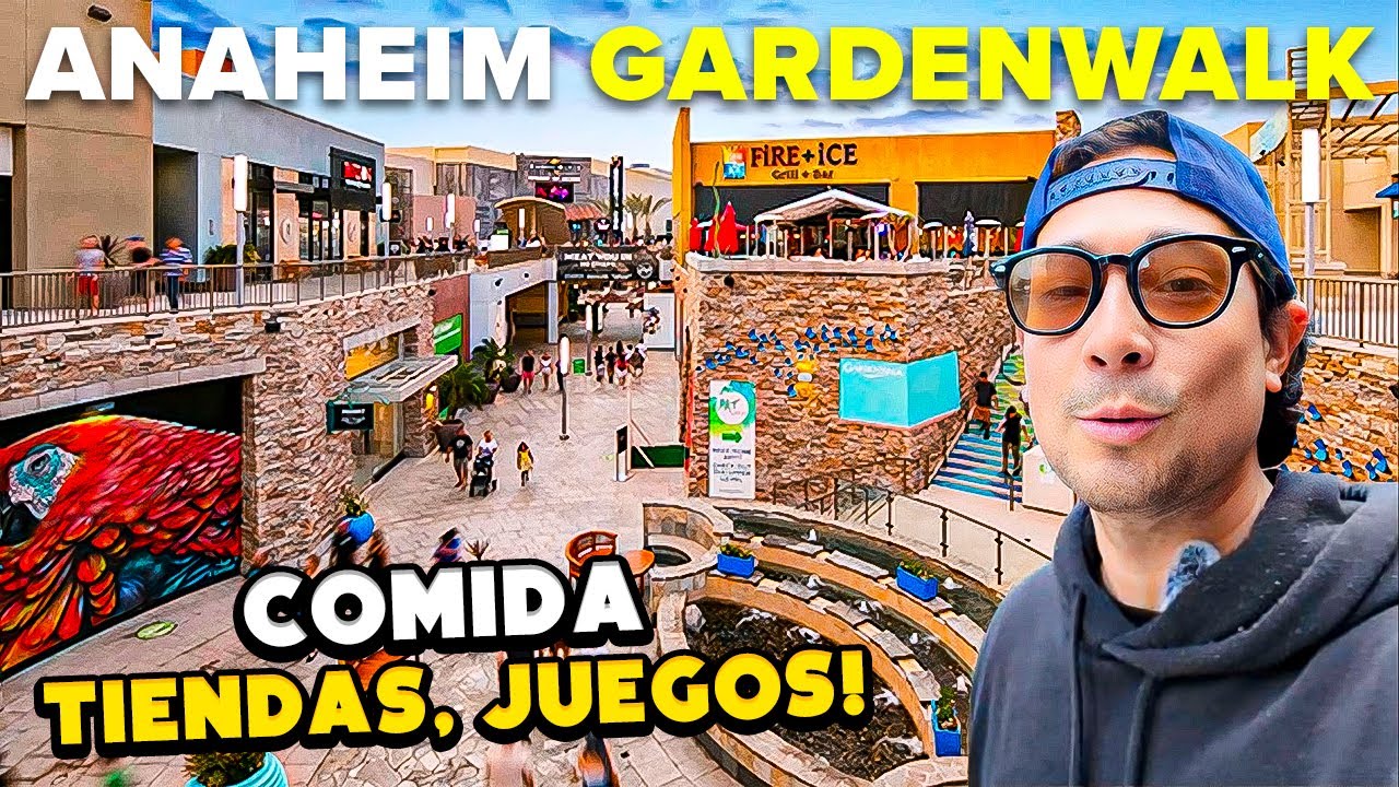 ANAHEIM GARDENWALK un centro comercial MUY CERCA de DISNEYLAND CALIFORNIA! ✅