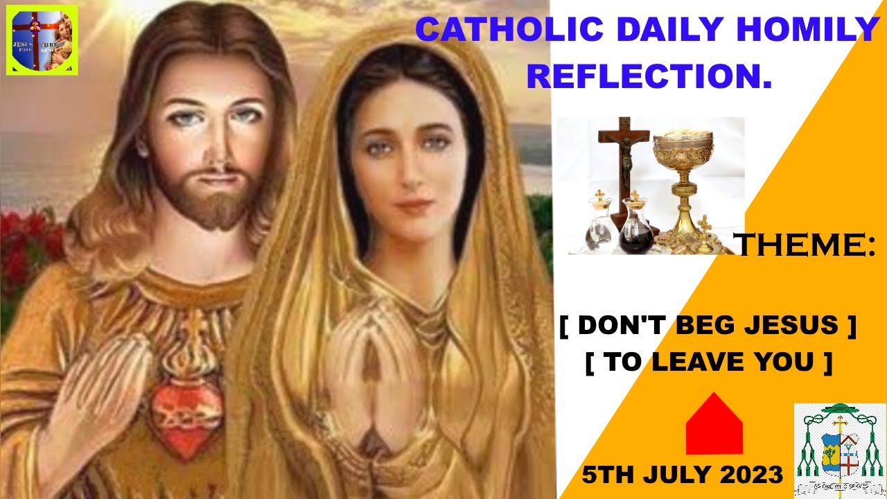 Catholic daily homily reflection for today ( Don't Beg Jesus to Leave You )