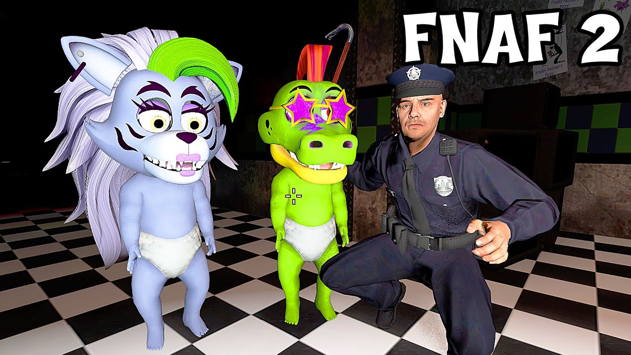 Аниматроники дети пугают охранника FNAF 2 COOP ► Garry's Mod