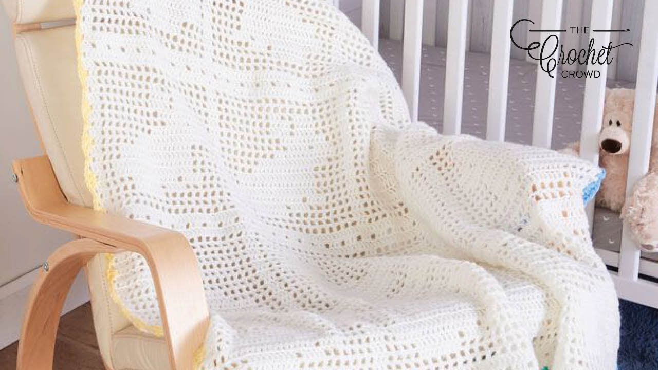 Crochet Bunny Filet Crochet Baby Blanket