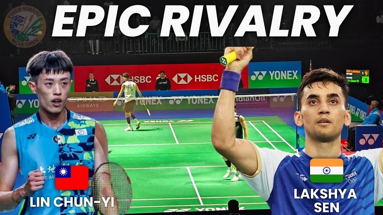 INTENSE MATCH!!! Lakshya Sen vs Lin Chun Yi  India Open 2026   Badminton Kannur 1080p, h264