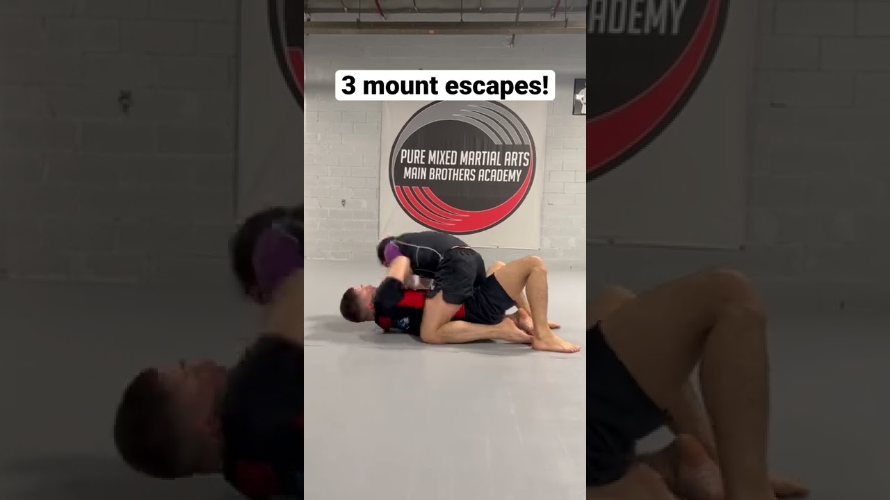 3 options to get out of mount ! BJJ