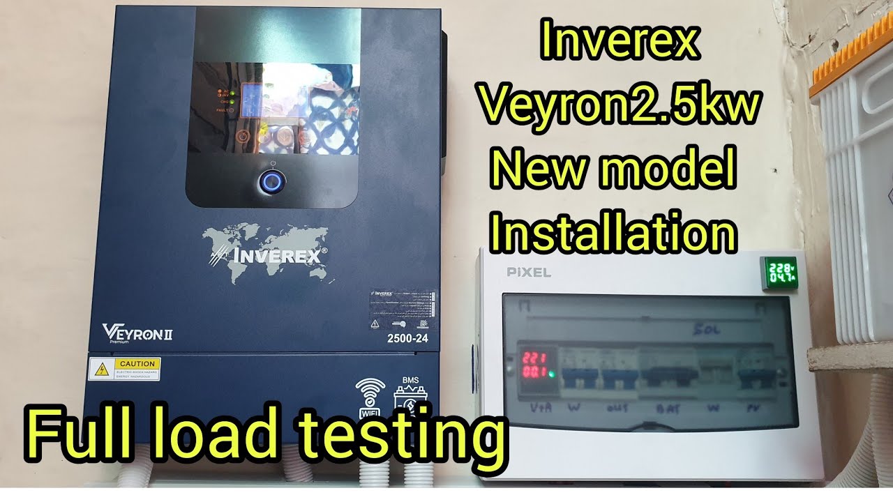 inverex Veyron 2.5kw new model with Longi himo6 580w solar panel Installation