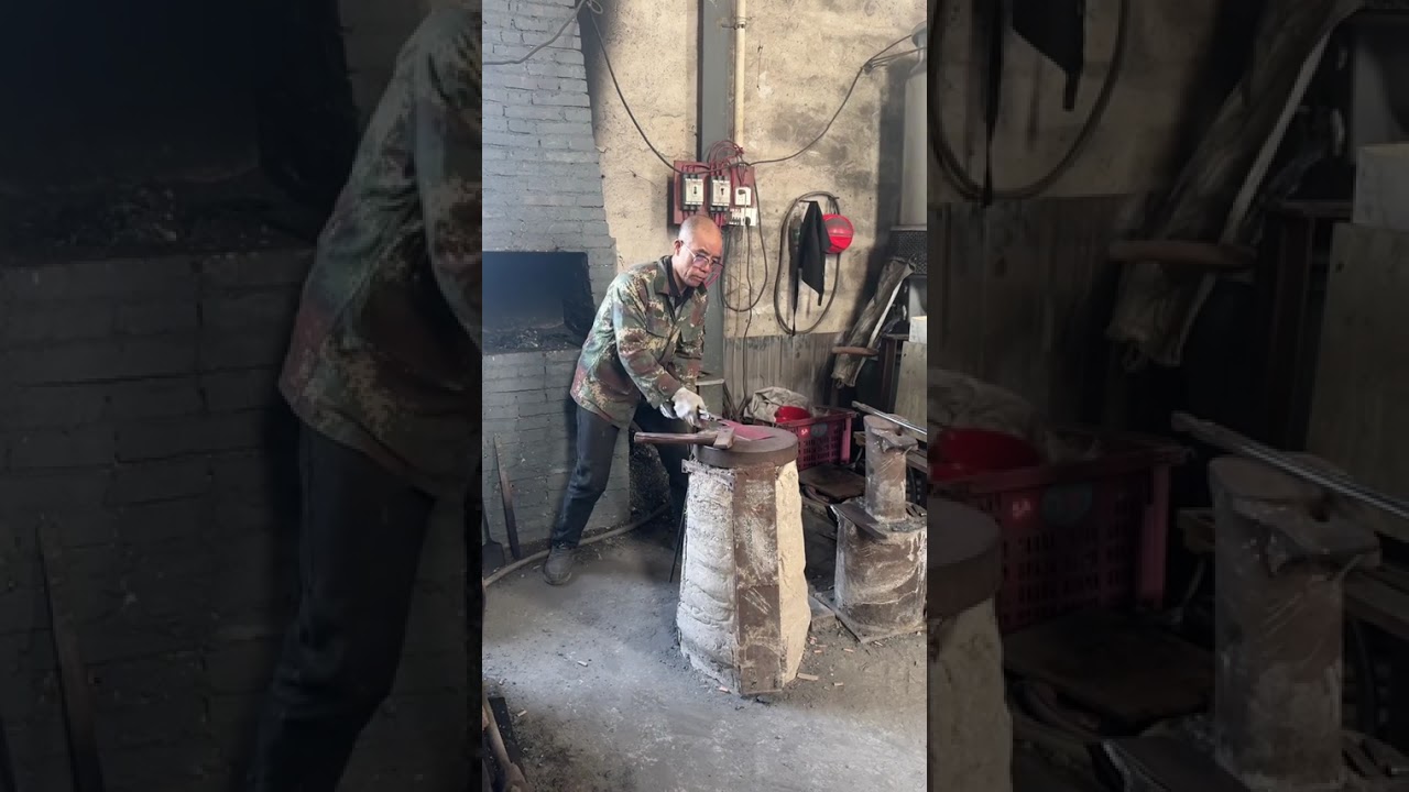 Two bearing steel marbles were used to strike two slicing knives. They were very hard and