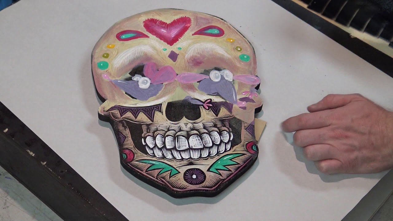 Skull Inking All in under 1 Minute!