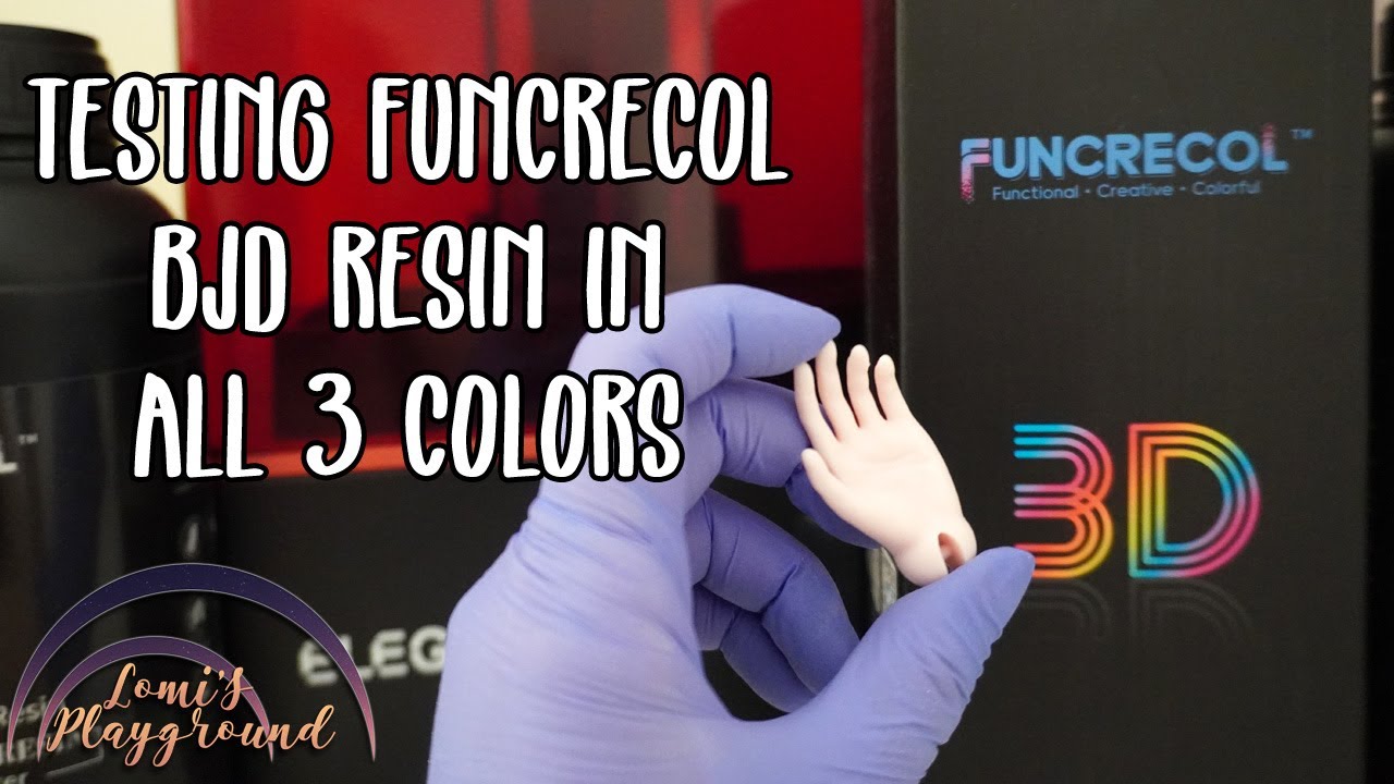 Testing FunCreCol's new BJD resin for 3D printing dolls [review]