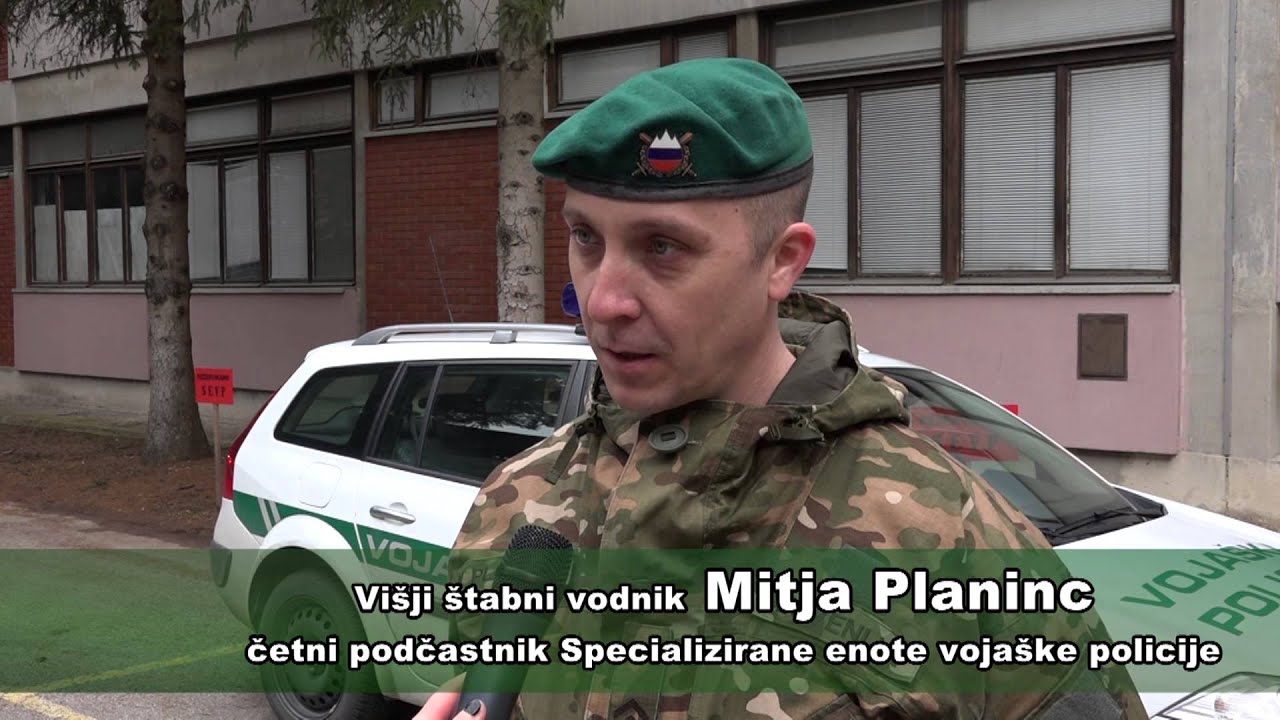 Iz zaključnega preverjanja usposabljanja vojaških policistov 1.del