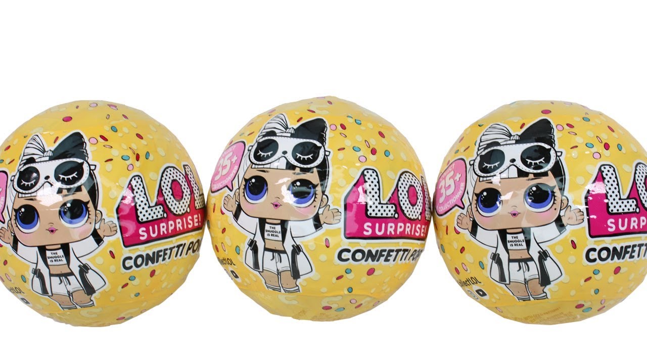 LOL Surprise Confetti Pop Series 3 Wave 2 Blind Box Unboxing Toy Review 9 Layers of Surprise