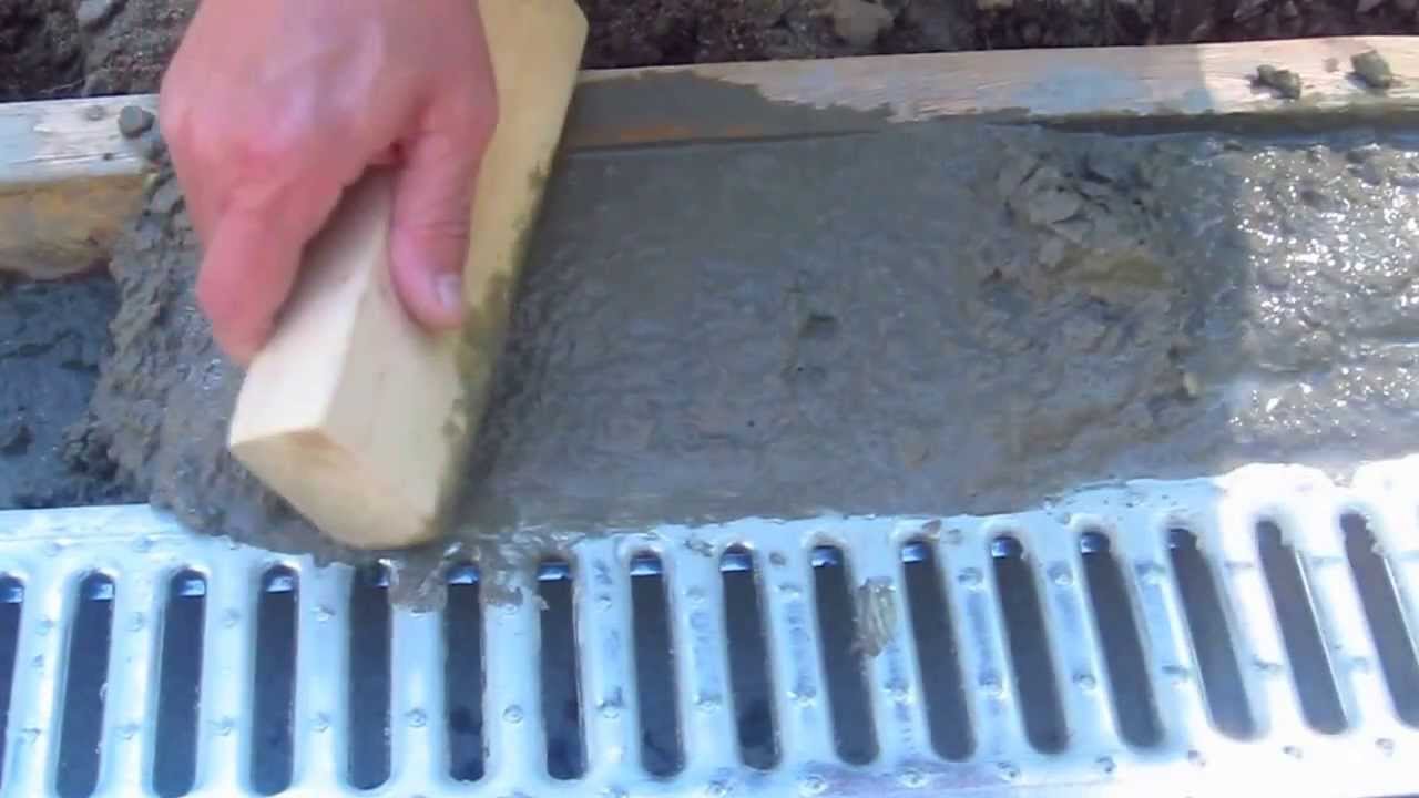 Install a Trench Drain Video 6 of 7